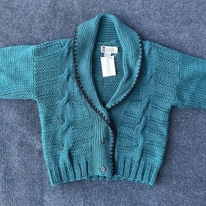 SK & Company Sweater Womens Medium Wool Shawl Collar Chunky Knit Pullover Korea